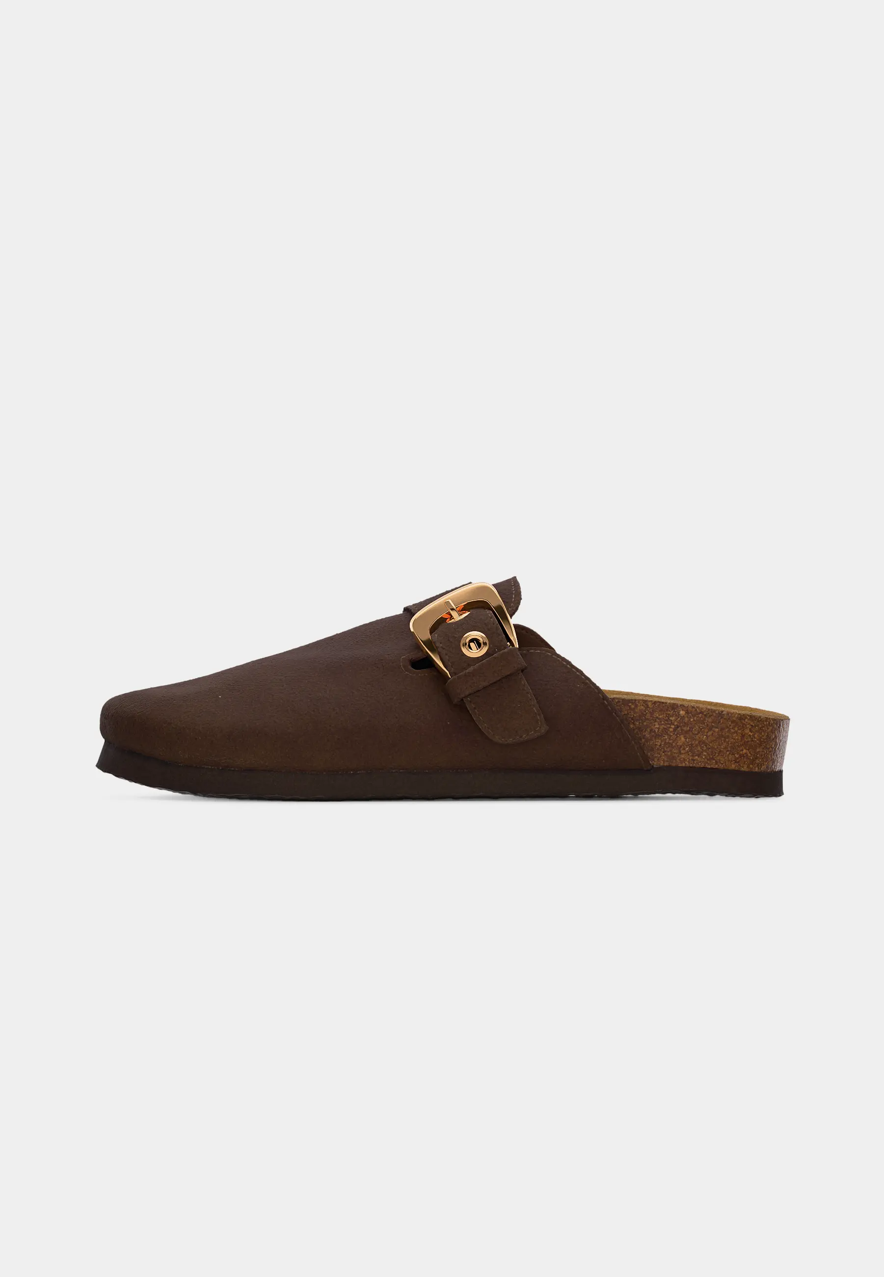 ONLHUSTON-LEATHER BUCKLE MULE