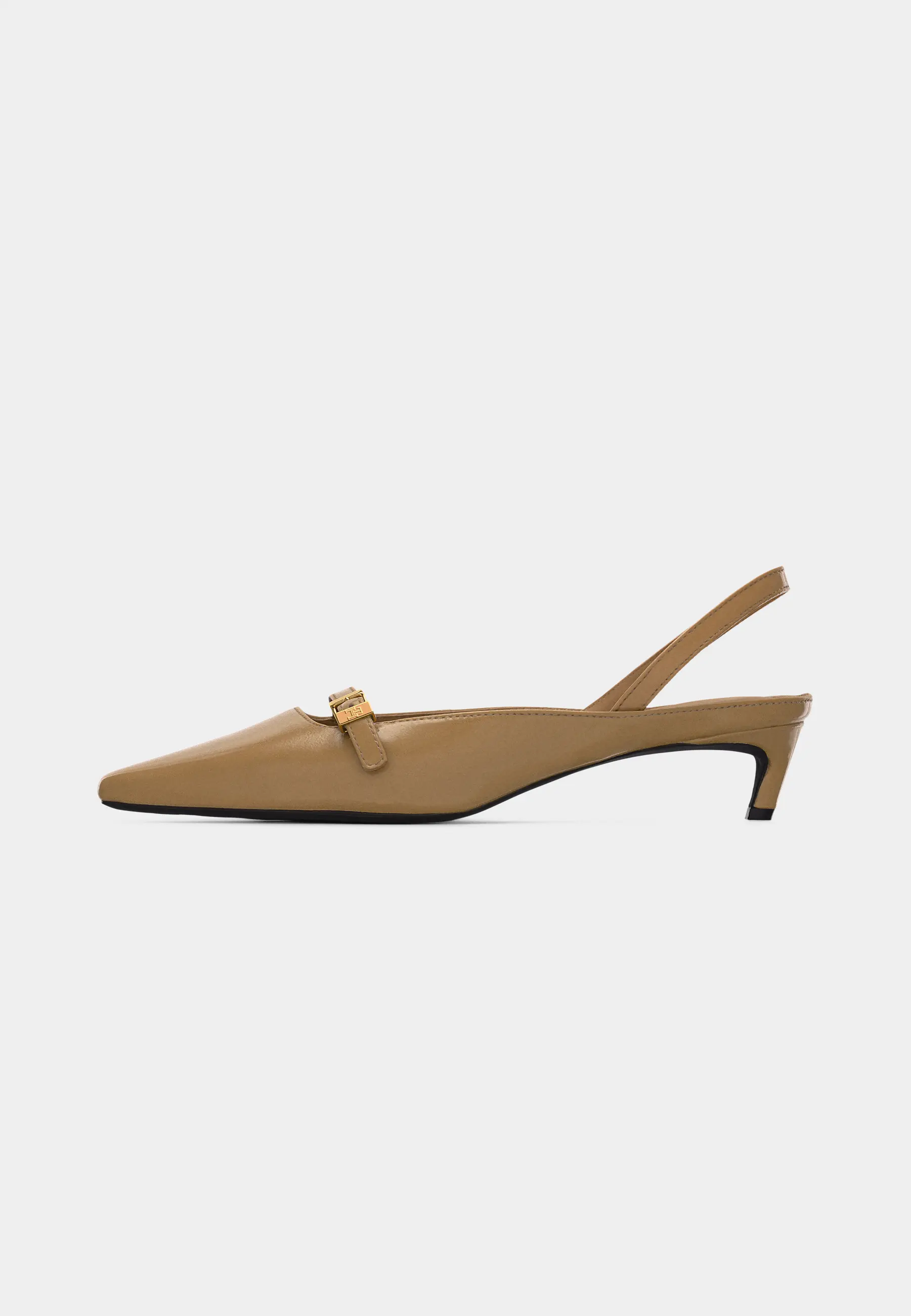 TH BUCKLE KITTEN SLINGBACK PUMP