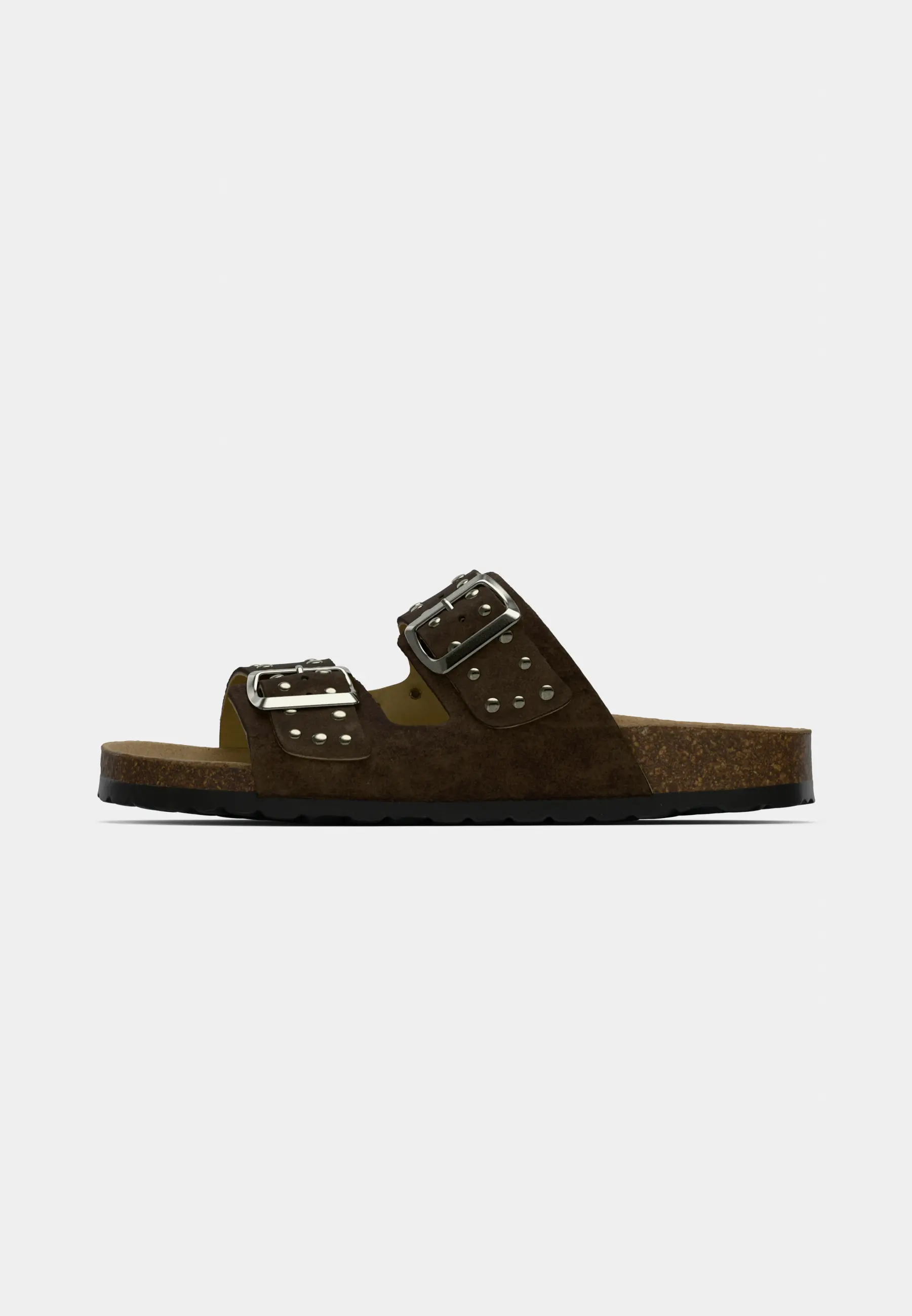 BIAMIAMI Studded Two Buckle Slide Suede