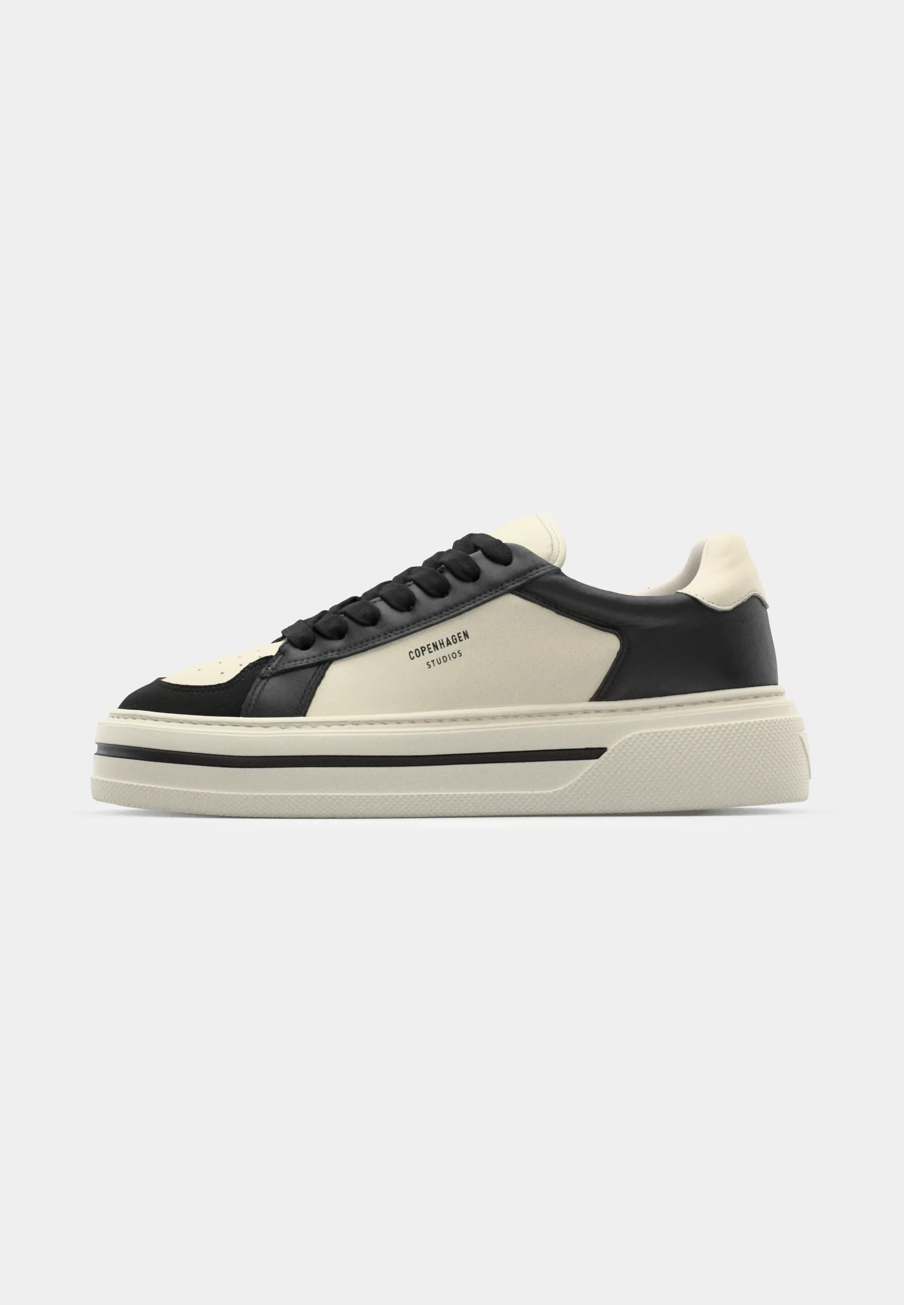 CPH181 leather mix black/cream beige