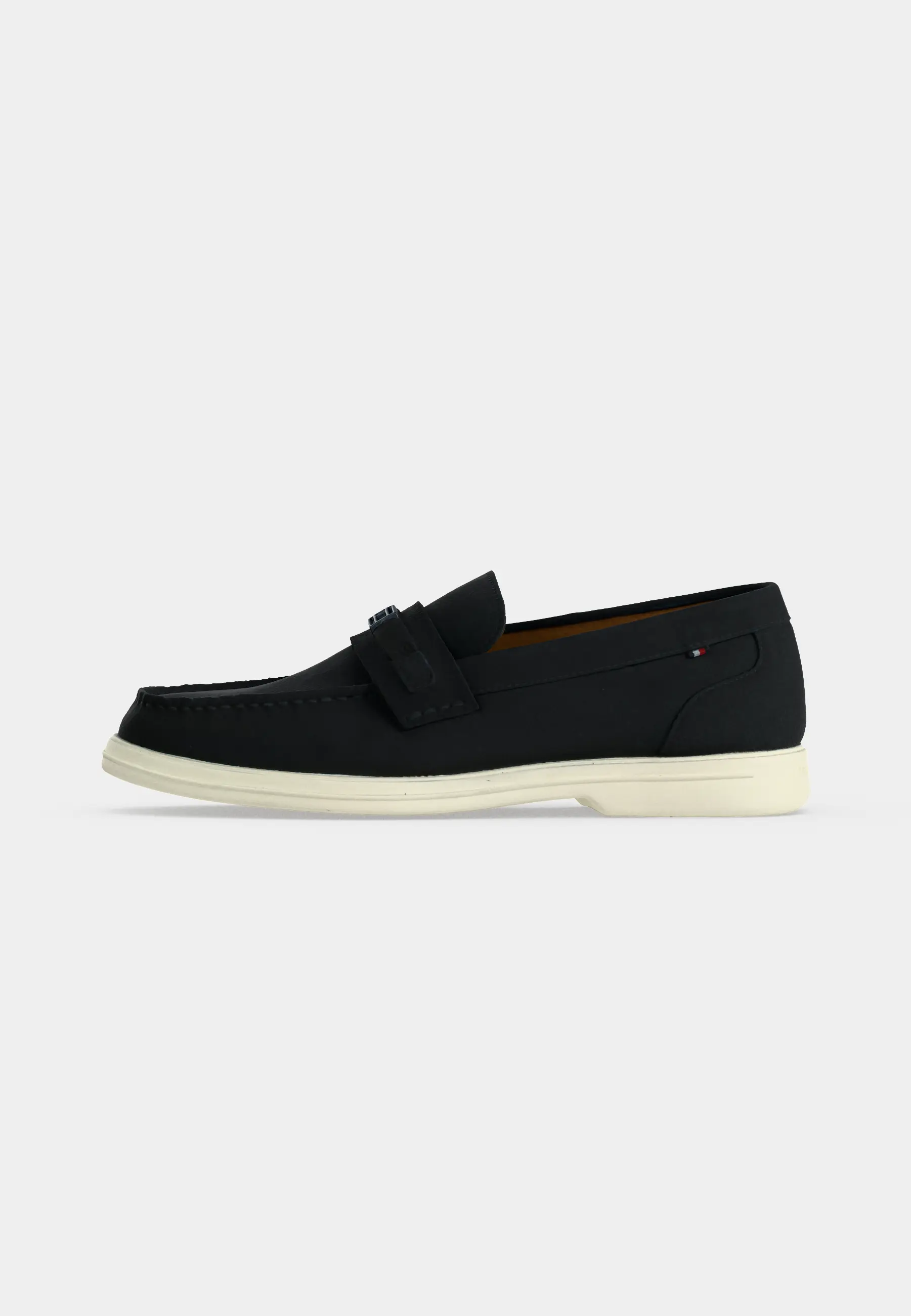 LIGHT SUEDE FLAG HARDWARE LOAFER