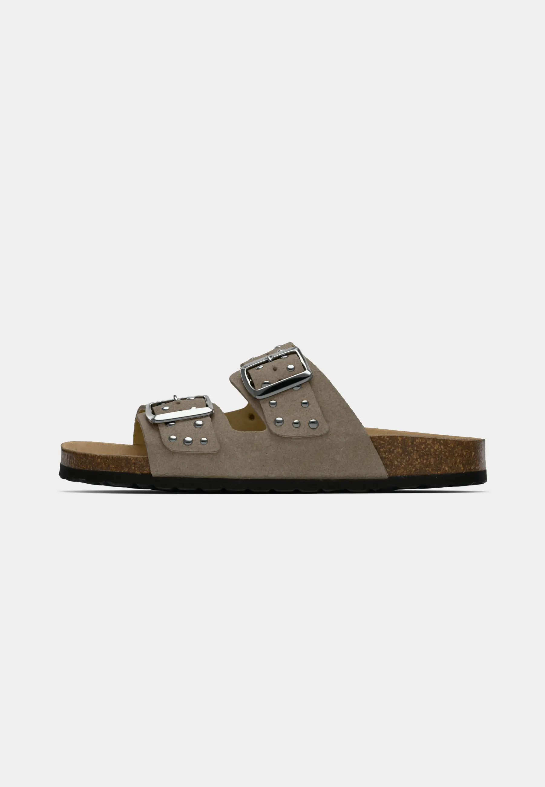 BIAMIAMI Studded Two Buckle Slide Suede
