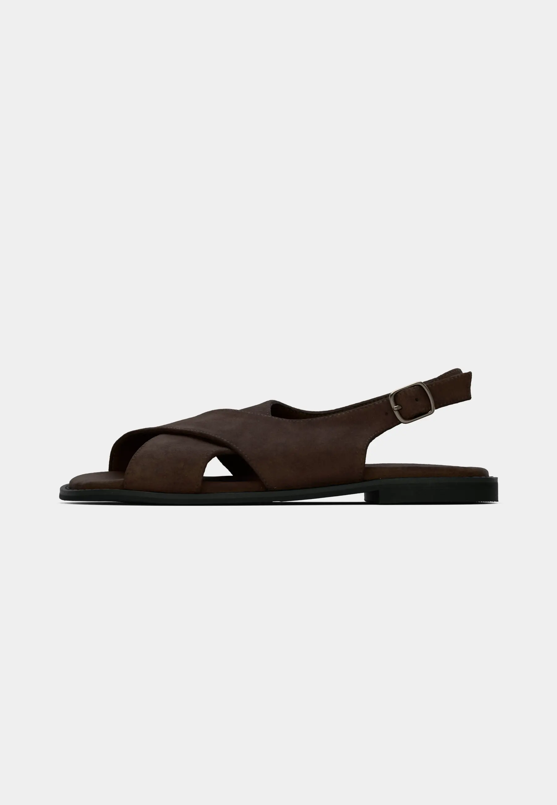 BIALEMON Cross Slingback Sandal Faux Suede