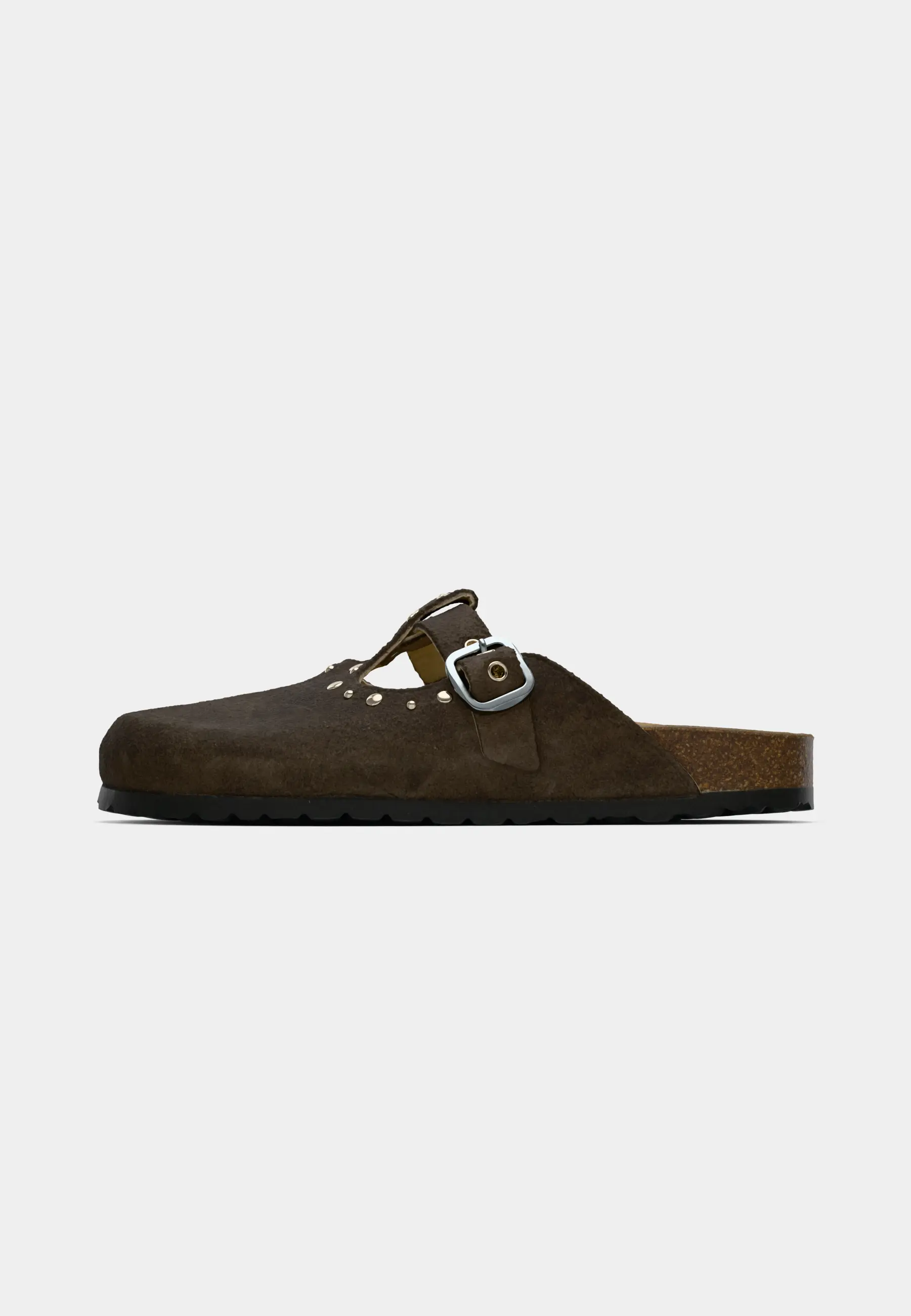 BIAMIAMI Studded T-Strap Mule Suede